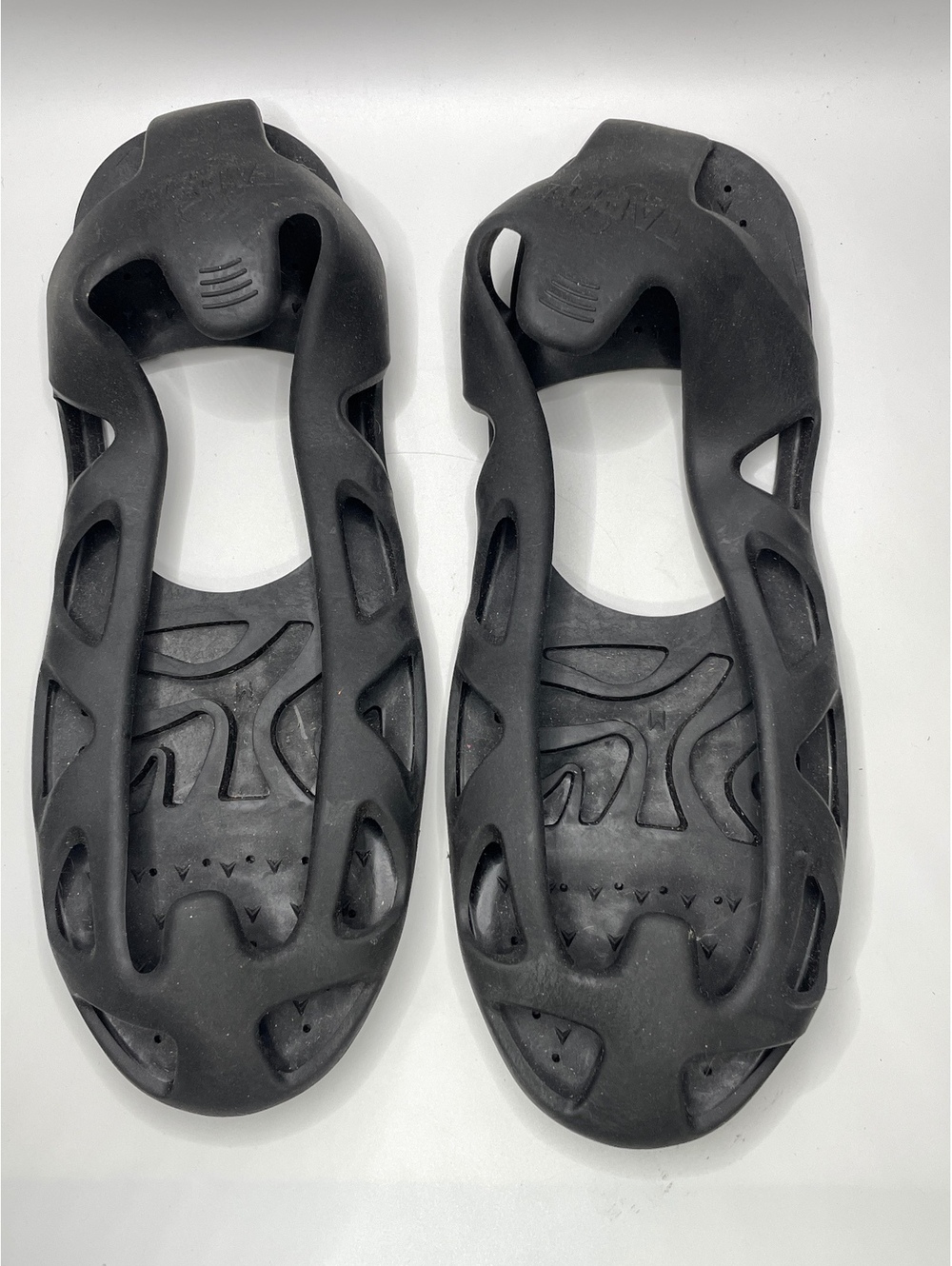 Tapfit Black Silicone Slip-on Tap Shoes Slip On with Metal Taps Size Medium - Picture 5 of 8